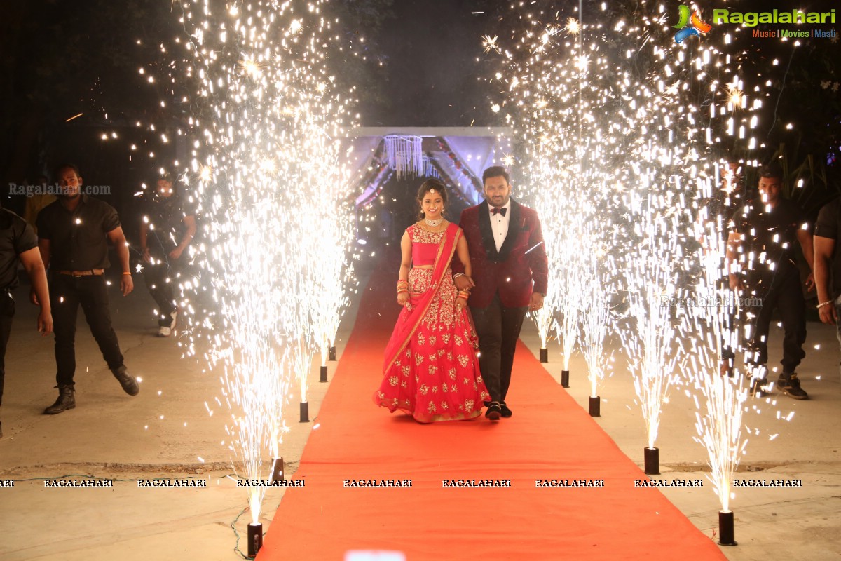 Grand Wedding Reception of Avinash Shetty with Sridevi at Lahari Resorts, Hyderabad