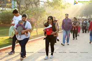 Pinkathon's Baby Wearing Walk with Milind Soman