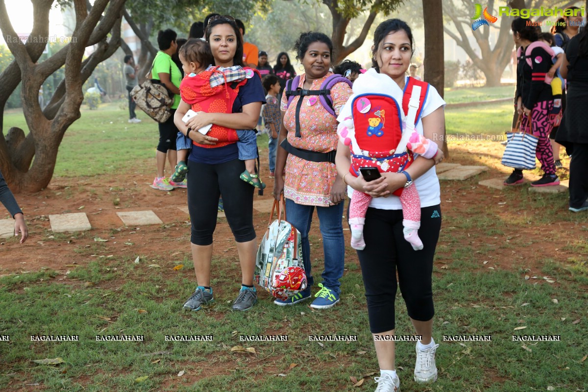 Pinkathon's Baby Wearing Walk with Milind Soman