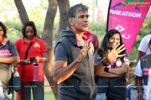 Pinkathon's Baby Wearing Walk with Milind Soman