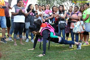 Pinkathon's Baby Wearing Walk with Milind Soman