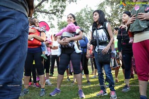 Pinkathon's Baby Wearing Walk with Milind Soman