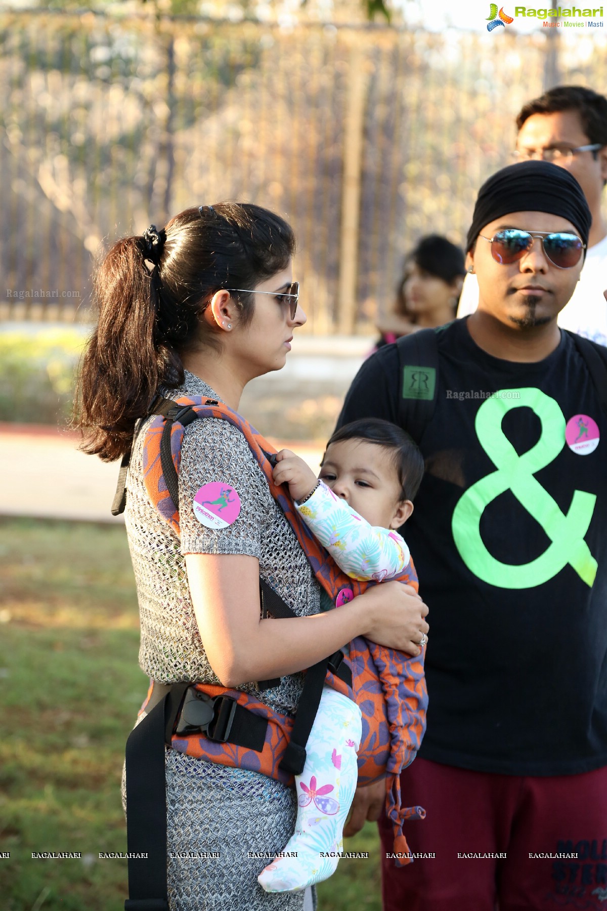 Pinkathon's Baby Wearing Walk with Milind Soman