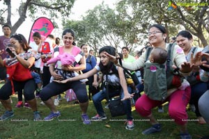 Pinkathon's Baby Wearing Walk with Milind Soman