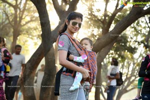 Pinkathon's Baby Wearing Walk with Milind Soman