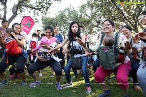 Pinkathon's Baby Wearing Walk with Milind Soman