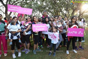 Pinkathon's Baby Wearing Walk with Milind Soman