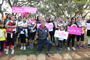 Pinkathon's Baby Wearing Walk with Milind Soman