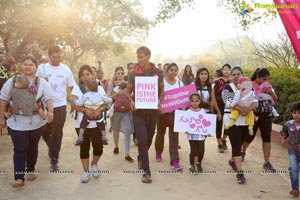 Pinkathon's Baby Wearing Walk with Milind Soman