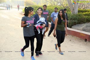 Pinkathon's Baby Wearing Walk with Milind Soman