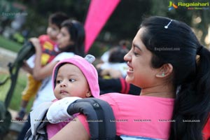 Pinkathon's Baby Wearing Walk with Milind Soman