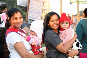 Pinkathon's Baby Wearing Walk with Milind Soman