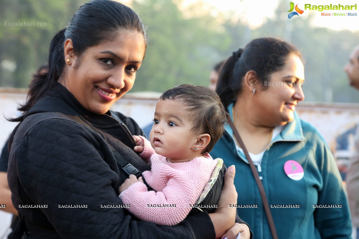 Pinkathon's Baby Wearing Walk with Milind Soman