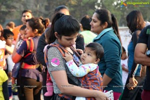 Pinkathon's Baby Wearing Walk with Milind Soman