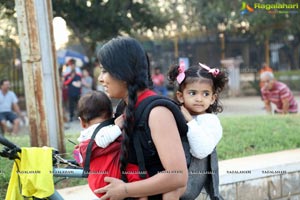 Pinkathon's Baby Wearing Walk with Milind Soman