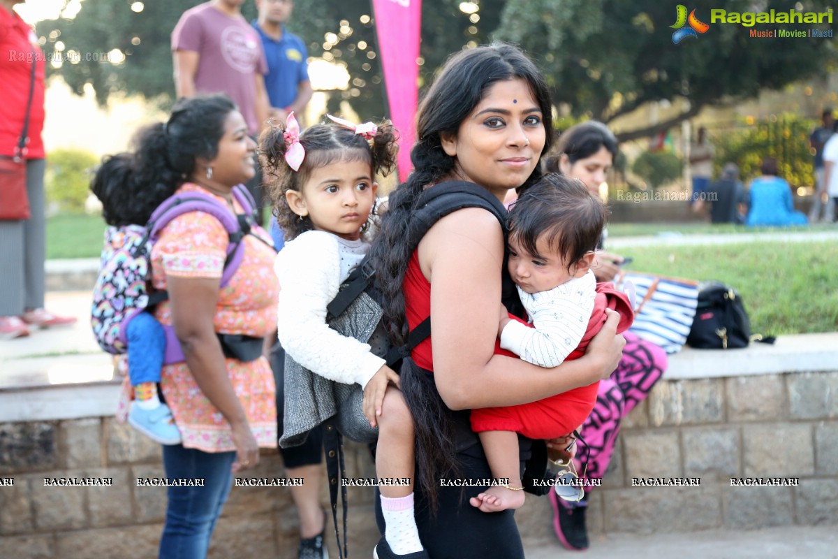 Pinkathon's Baby Wearing Walk with Milind Soman