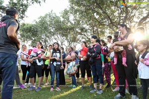 Pinkathon's Baby Wearing Walk with Milind Soman