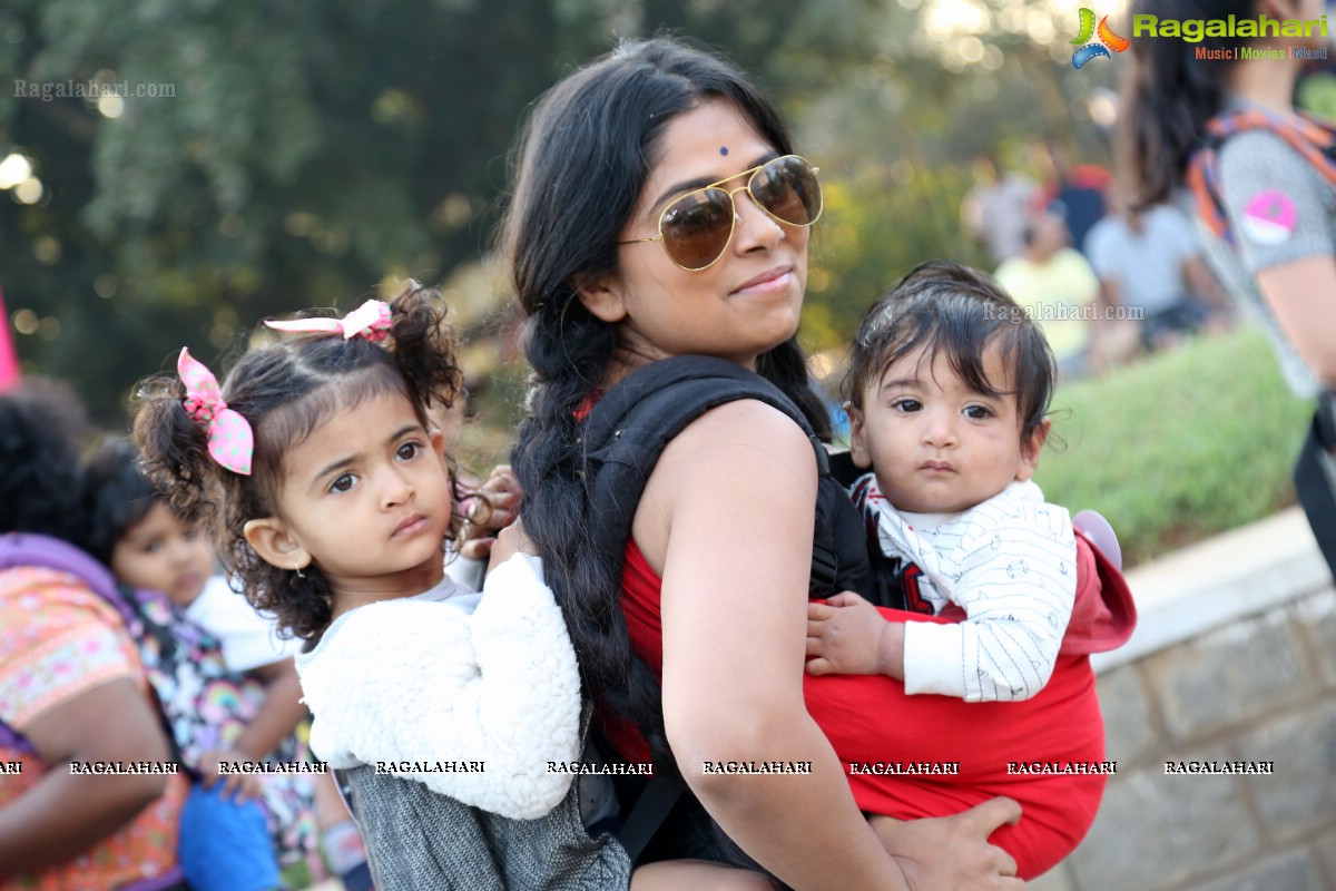 Pinkathon's Baby Wearing Walk with Milind Soman