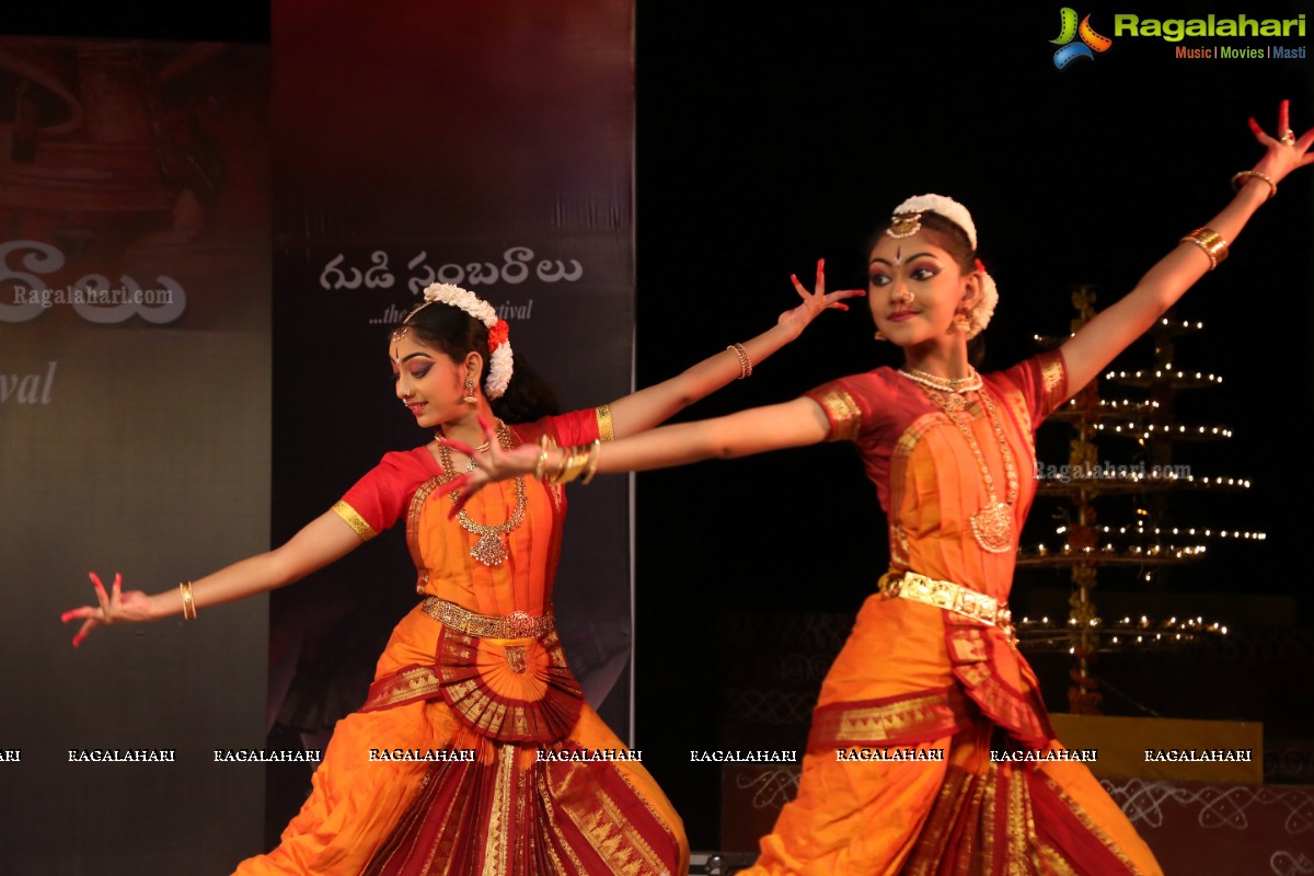 Gudi Sambaralu - A Bharatnatyam Recital by Smita Madhav and Kuchipudi Recital by Yashoda at Dharmapuri Kshetram, Hyderabad