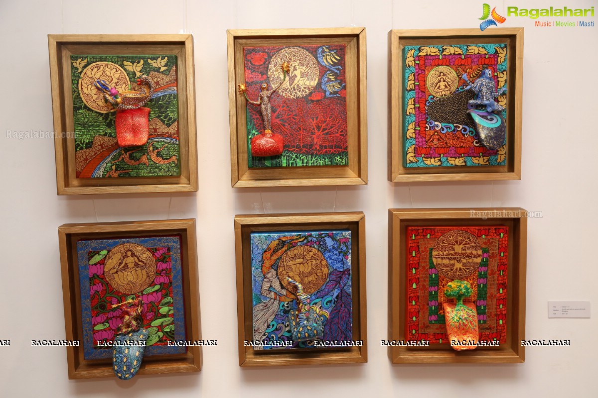 Golden Womb Dawn of Time by Seema Kohli at Kalakriti Art Gallery