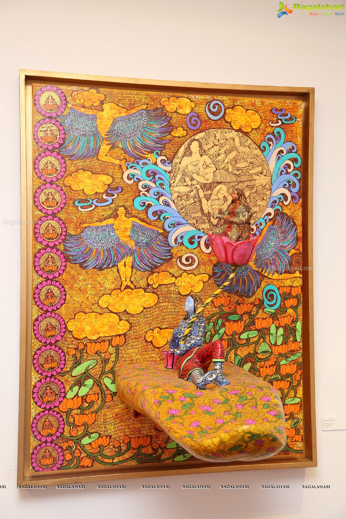 Golden Womb Dawn of Time by Seema Kohli at Kalakriti Art Gallery