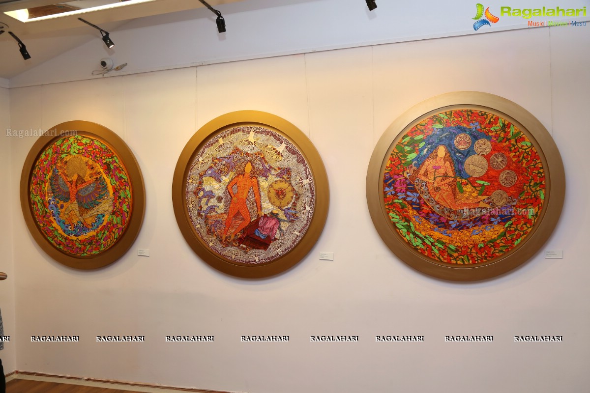 Golden Womb Dawn of Time by Seema Kohli at Kalakriti Art Gallery