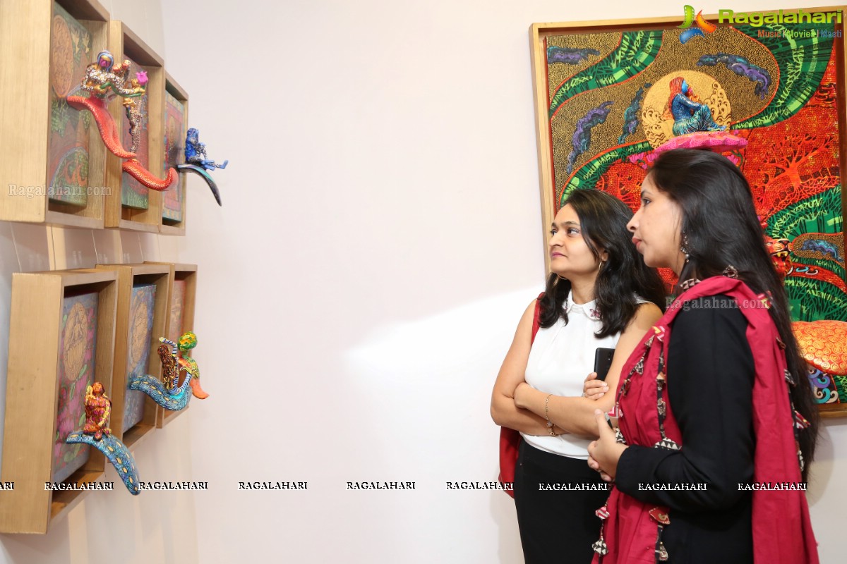 Golden Womb Dawn of Time by Seema Kohli at Kalakriti Art Gallery