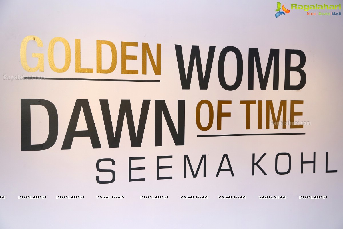 Golden Womb Dawn of Time by Seema Kohli at Kalakriti Art Gallery