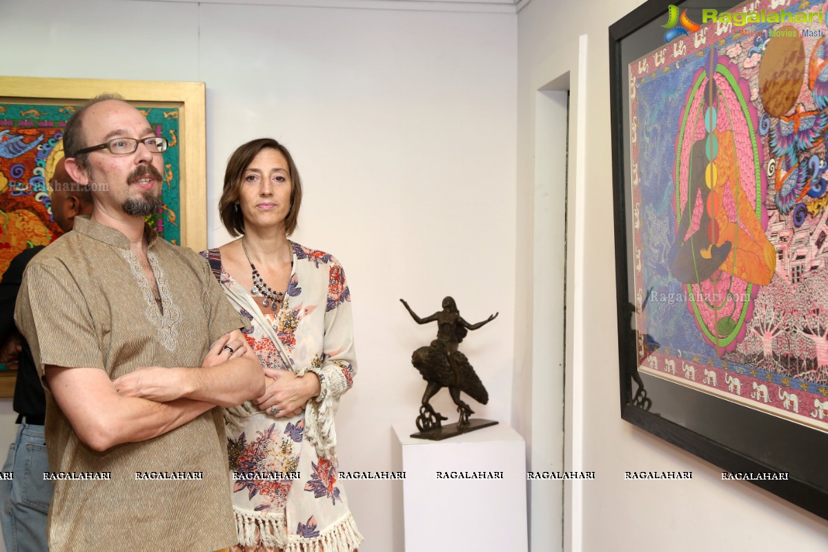 Golden Womb Dawn of Time by Seema Kohli at Kalakriti Art Gallery