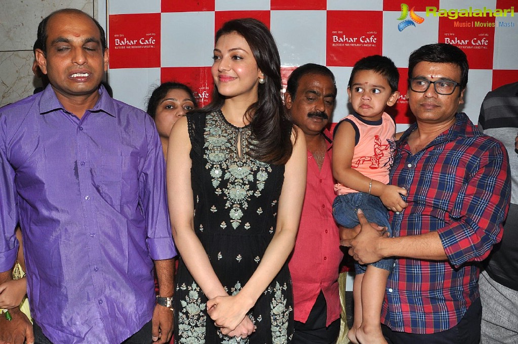 Kajal Aggarwal launches Bahar Cafe at Madinaguda, Hyderabad