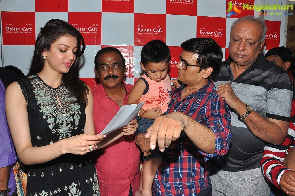 Kajal Aggarwal launches Bahar Cafe at Madinaguda, Hyderabad