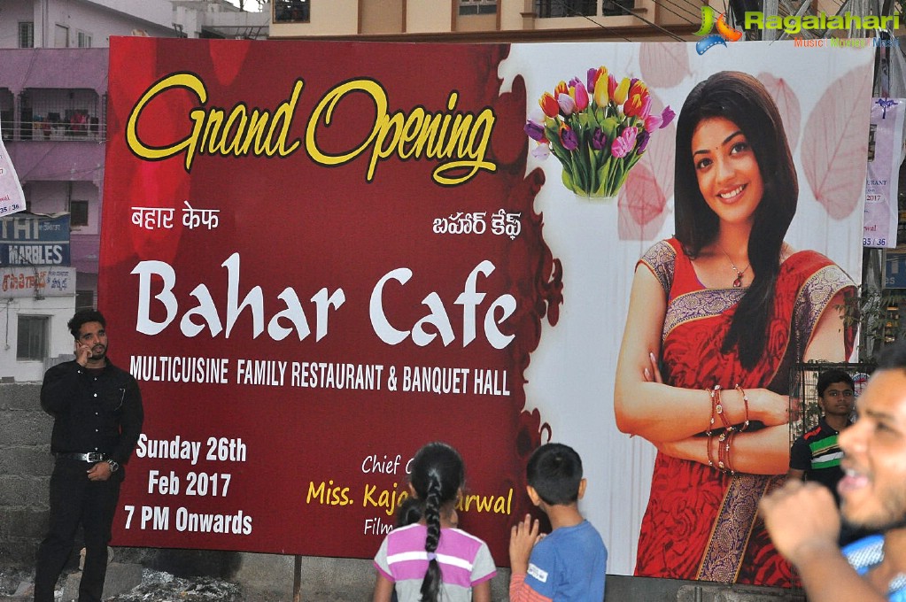 Kajal Aggarwal launches Bahar Cafe at Madinaguda, Hyderabad