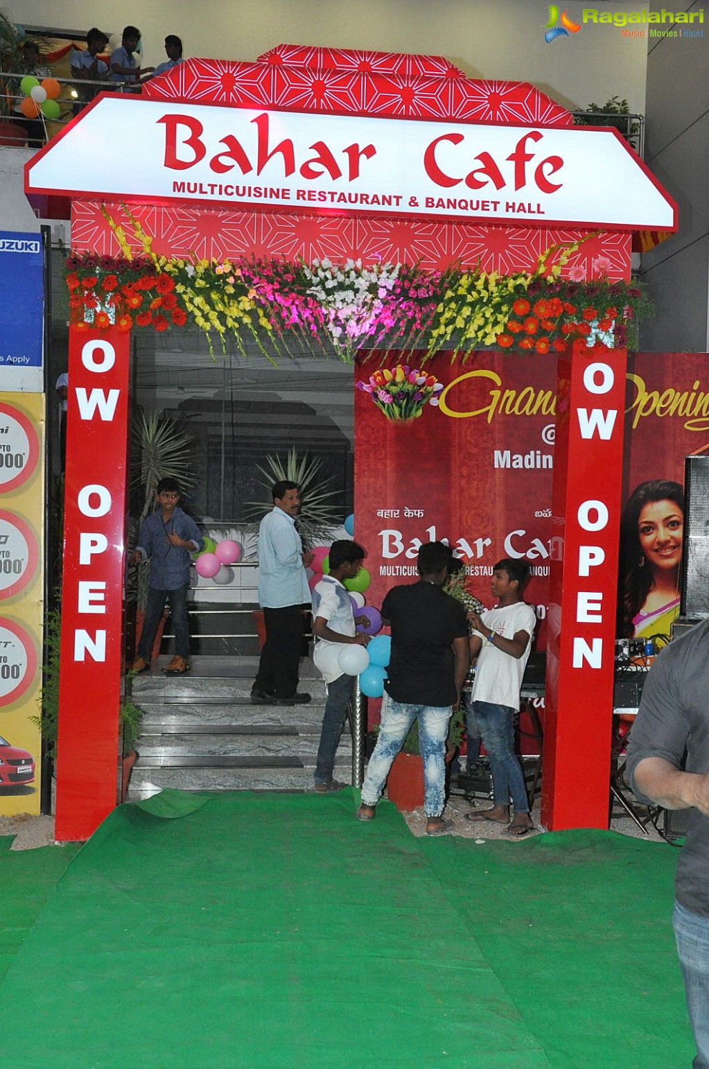 Kajal Aggarwal launches Bahar Cafe at Madinaguda, Hyderabad