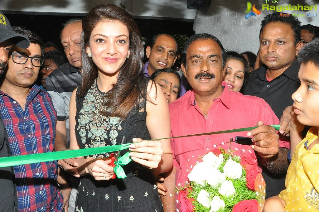 Kajal Aggarwal launches Bahar Cafe at Madinaguda, Hyderabad