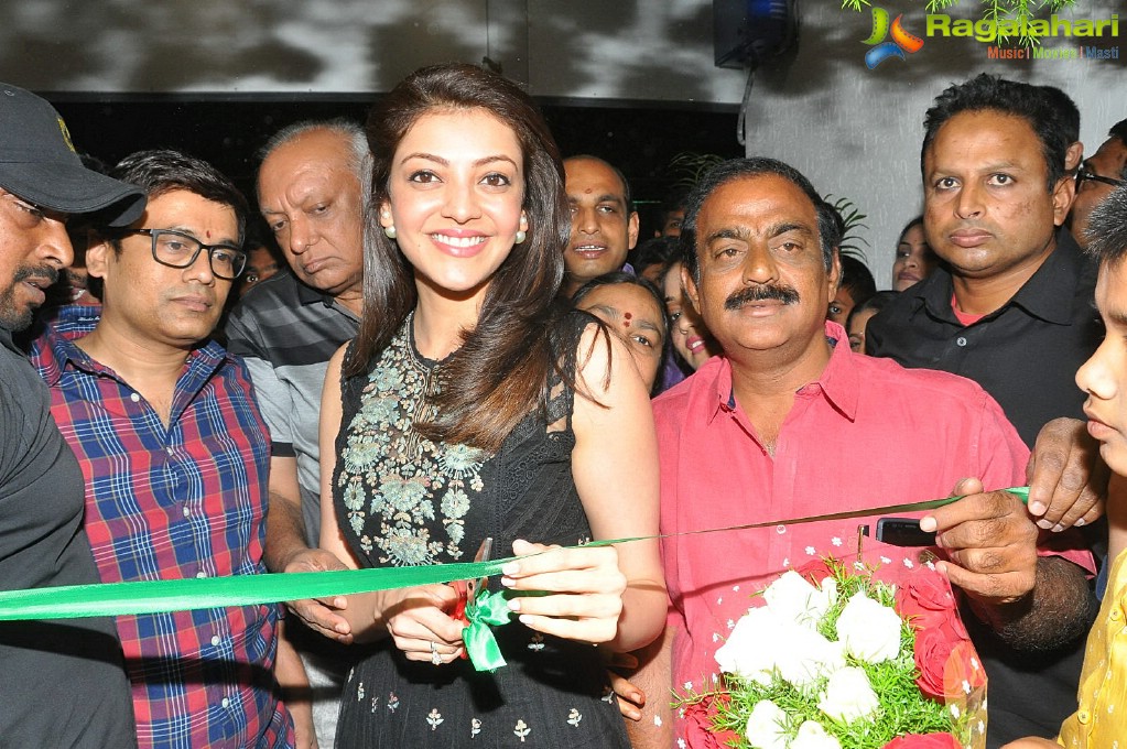 Kajal Aggarwal launches Bahar Cafe at Madinaguda, Hyderabad