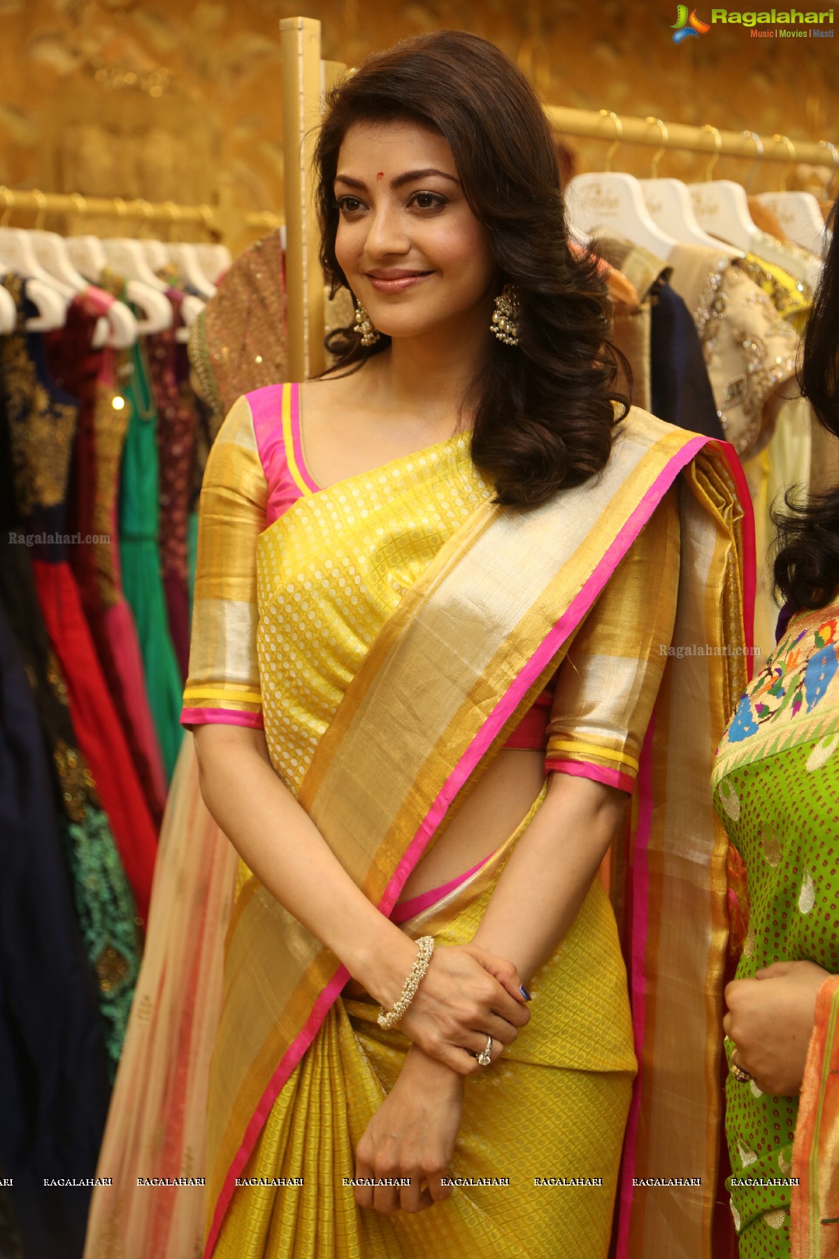 Kajal Aggarwal launches Trisha Designer Store at Banjara Hills, Hyderabad