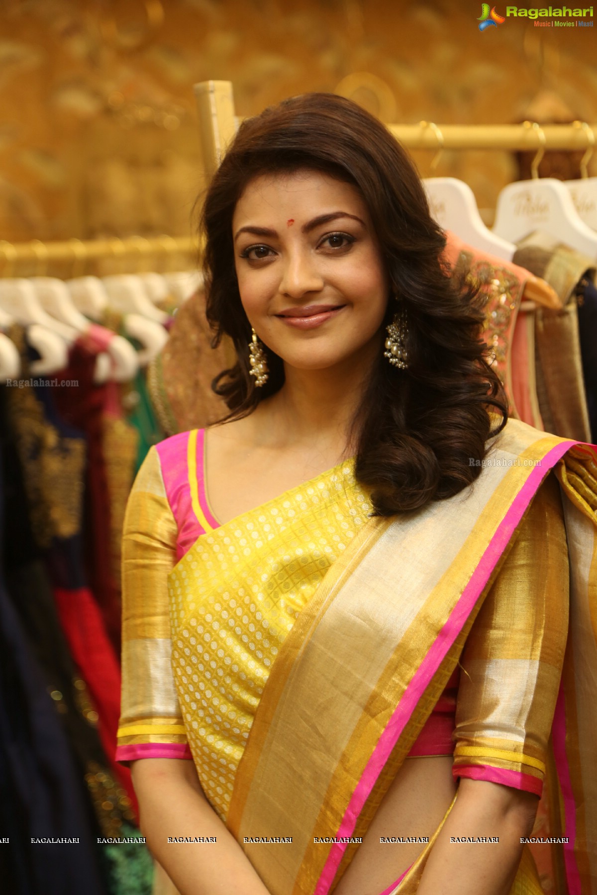 Kajal Aggarwal launches Trisha Designer Store at Banjara Hills, Hyderabad