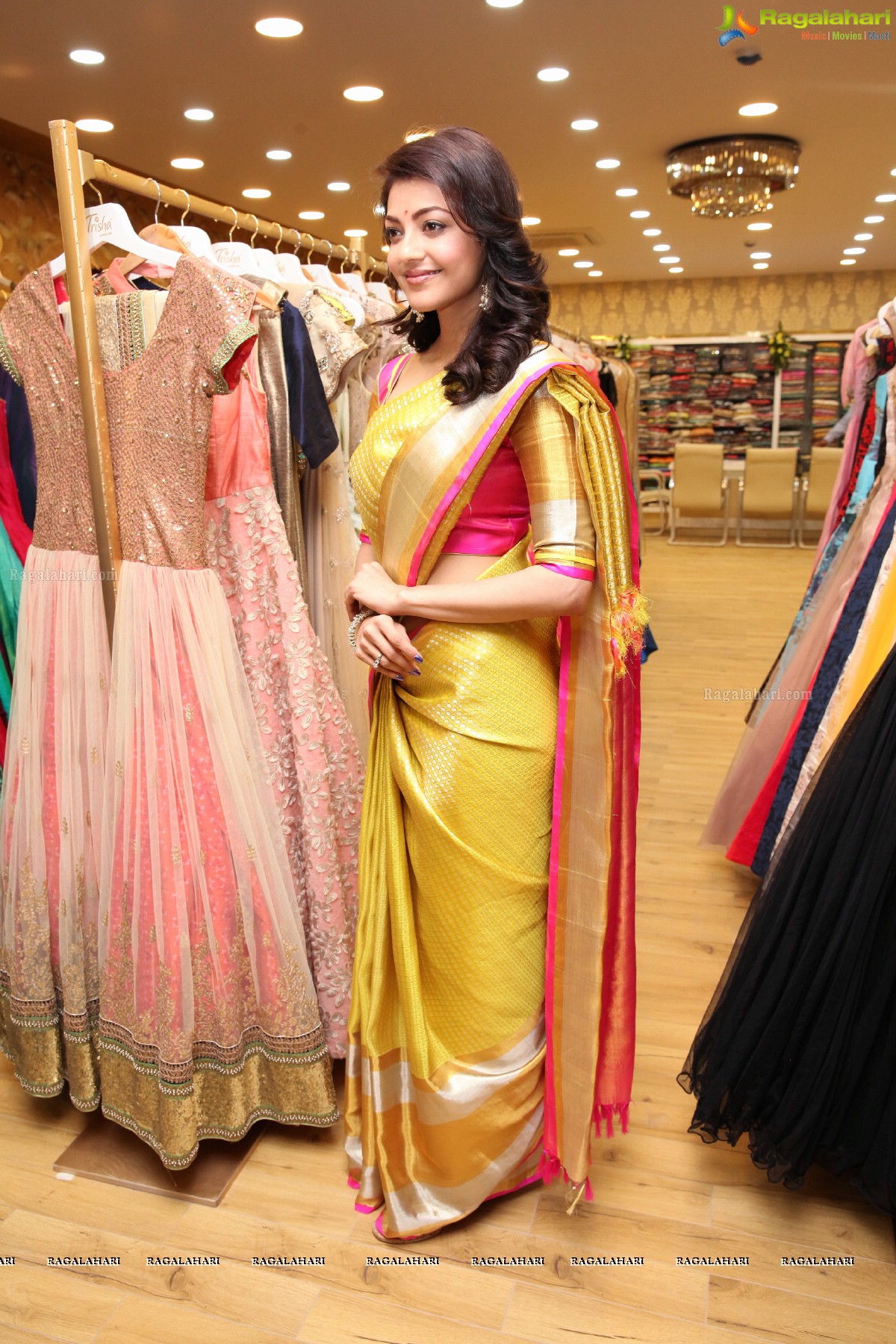 Kajal Aggarwal launches Trisha Designer Store at Banjara Hills, Hyderabad