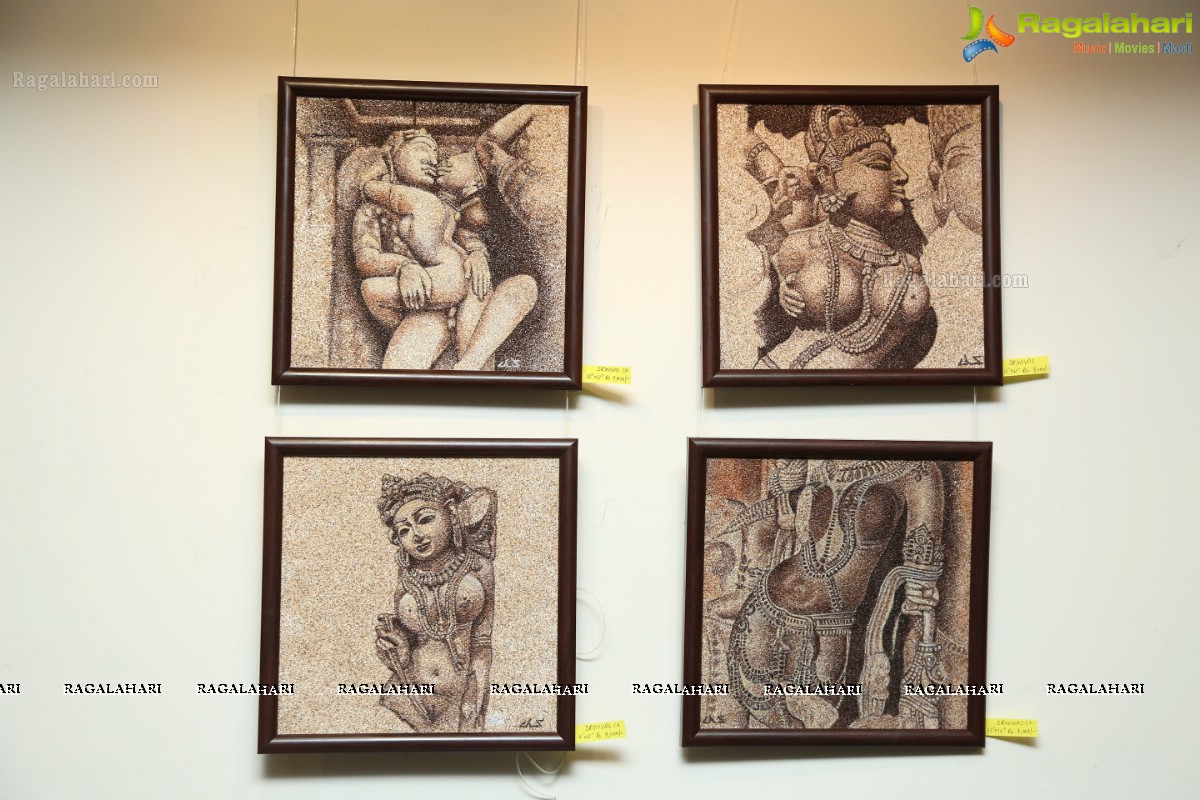 Exhibition of Murals and Paintings of Khajuraho Temple Sculptures at Muse Art Gallery, Hyderabad