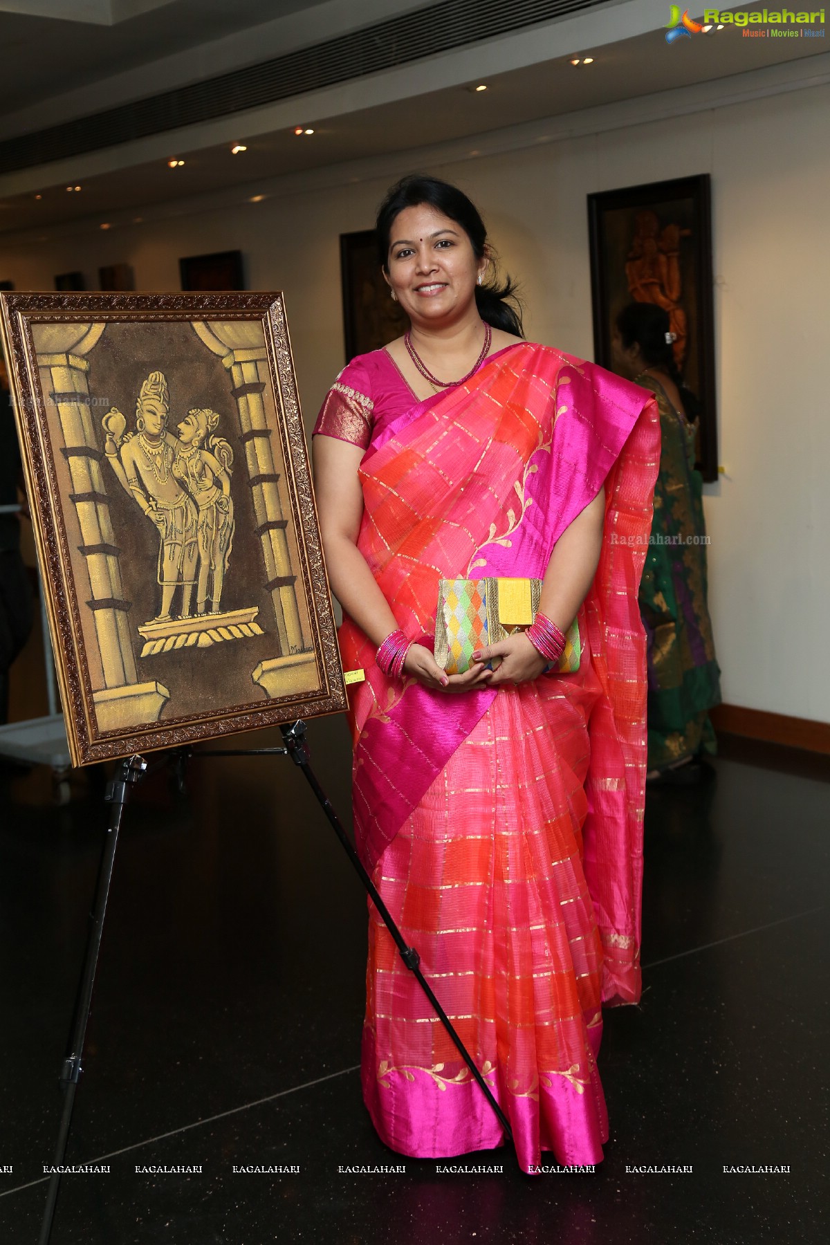 Exhibition of Murals and Paintings of Khajuraho Temple Sculptures at Muse Art Gallery, Hyderabad