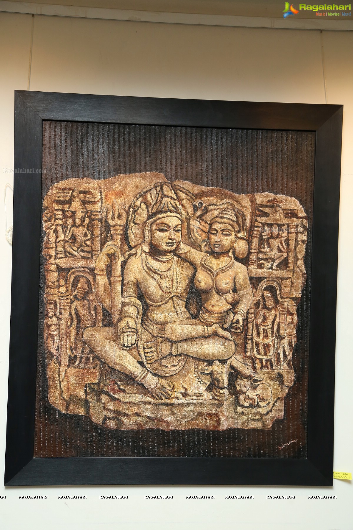 Exhibition of Murals and Paintings of Khajuraho Temple Sculptures at Muse Art Gallery, Hyderabad