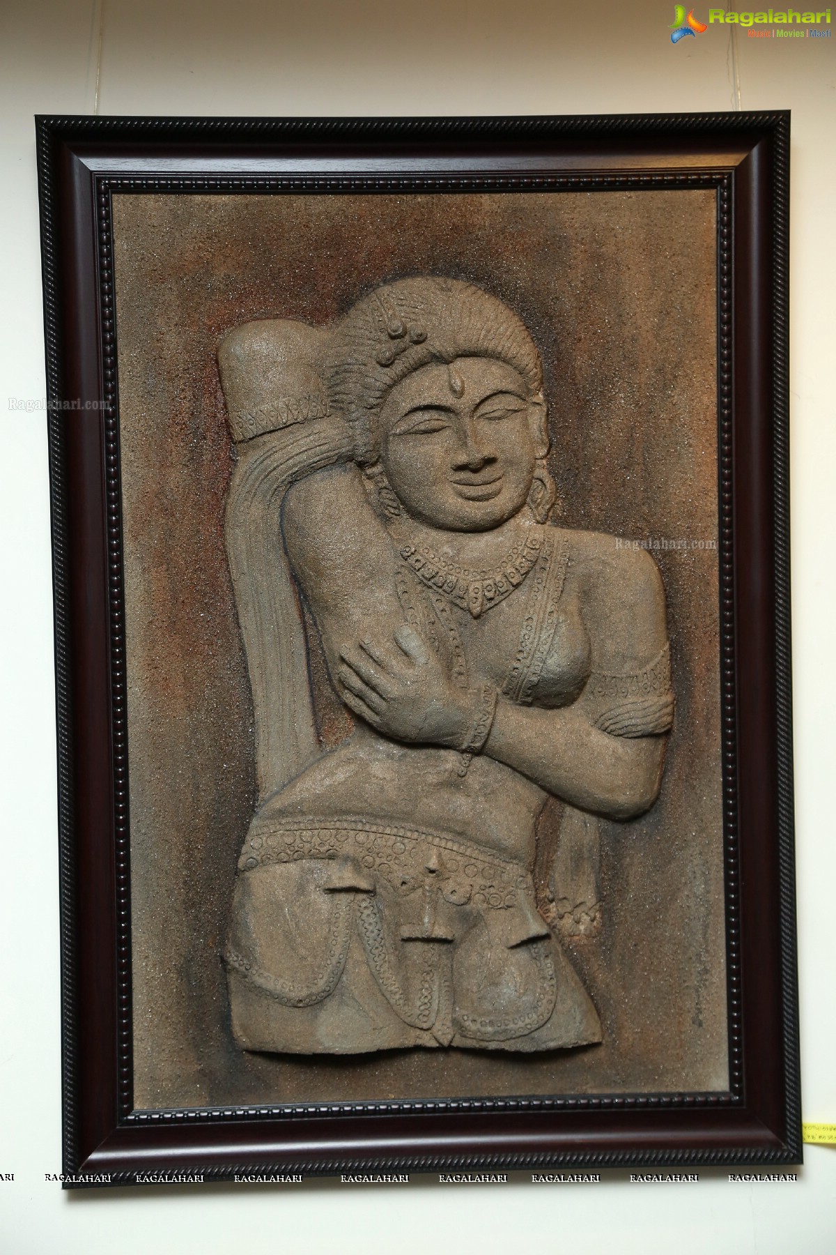 Exhibition of Murals and Paintings of Khajuraho Temple Sculptures at Muse Art Gallery, Hyderabad