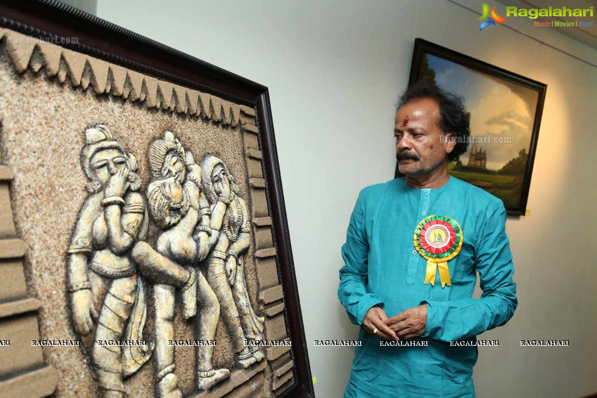 Exhibition of Murals and Paintings of Khajuraho Temple Sculptures at Muse Art Gallery, Hyderabad