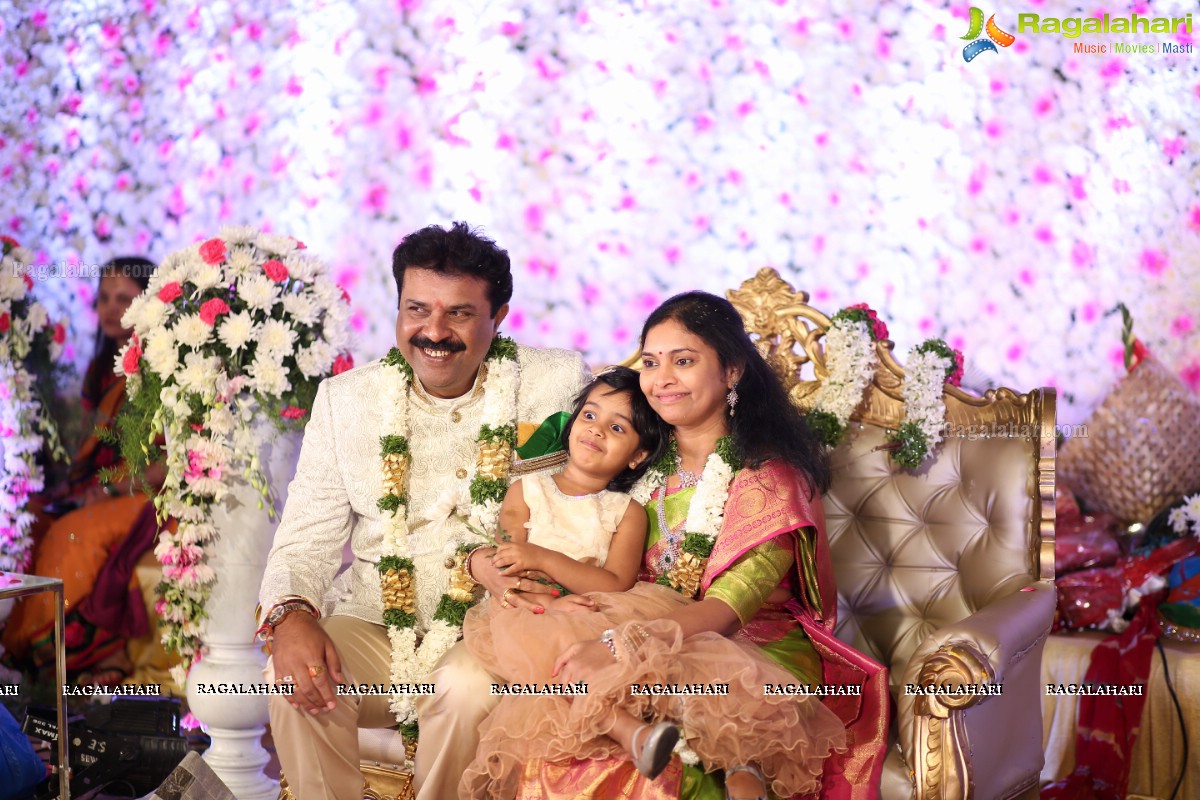 25th Wedding Anniversary Celebrations of Madhu Goud and Saritha at JRC Convention Center, Hyderabad