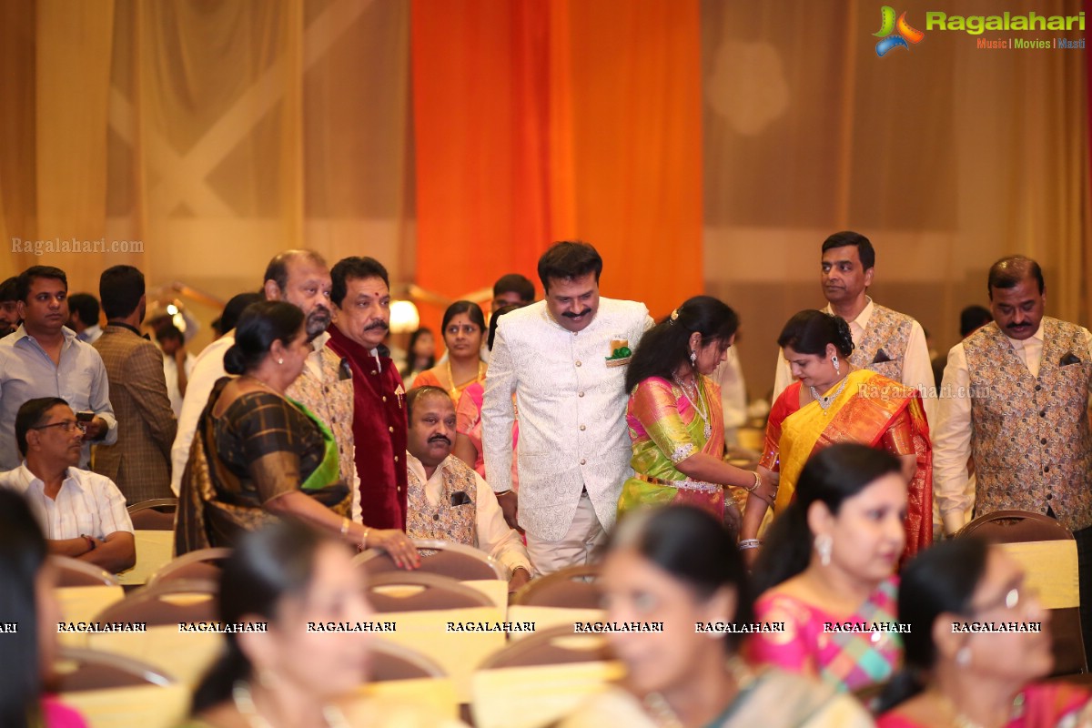 25th Wedding Anniversary Celebrations of Madhu Goud and Saritha at JRC Convention Center, Hyderabad