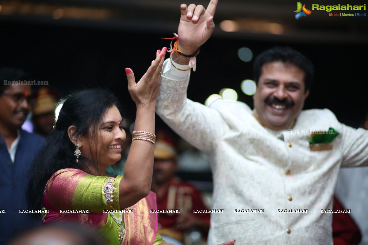 25th Wedding Anniversary Celebrations of Madhu Goud and Saritha at JRC Convention Center, Hyderabad