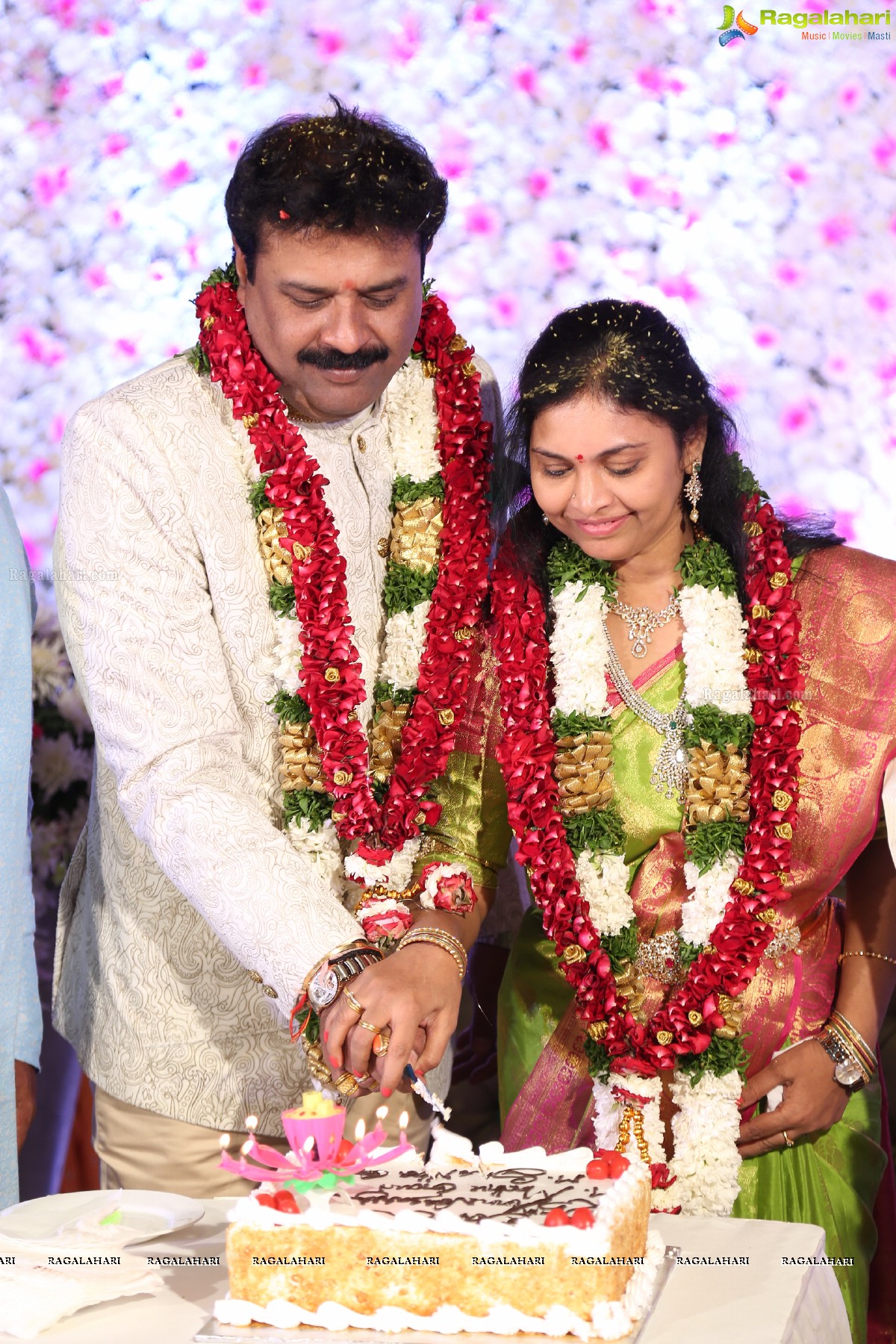 25th Wedding Anniversary Celebrations of Madhu Goud and Saritha at JRC Convention Center, Hyderabad