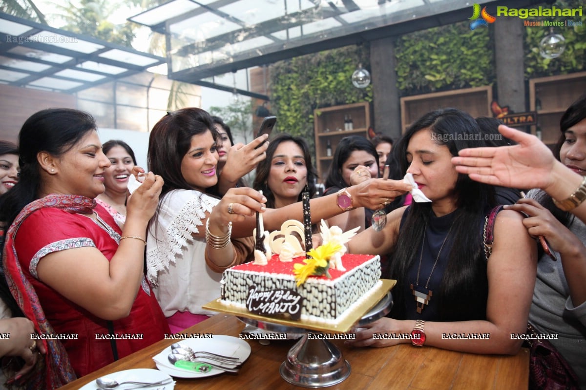 Pre-Birthady Bash of Manju Gamji by Divinos Ladies Club Members at Playboy Beer Garden, Jubilee Hills, Hyderabad