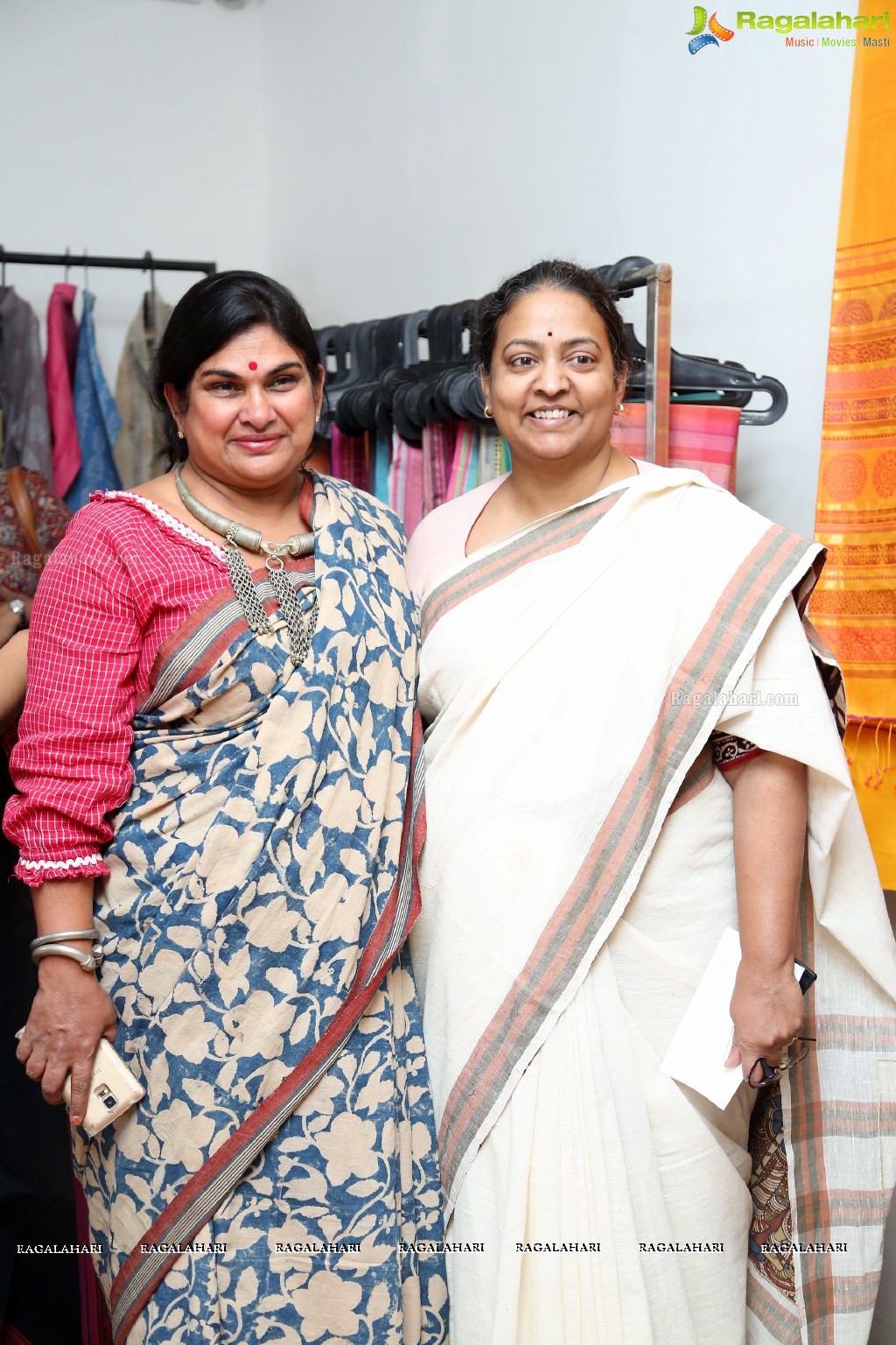 Launch of Exclusive Exhibition of Organic Sarees by Vijayalakshmi Nachiar at Beyond Coffee, Hyderabad