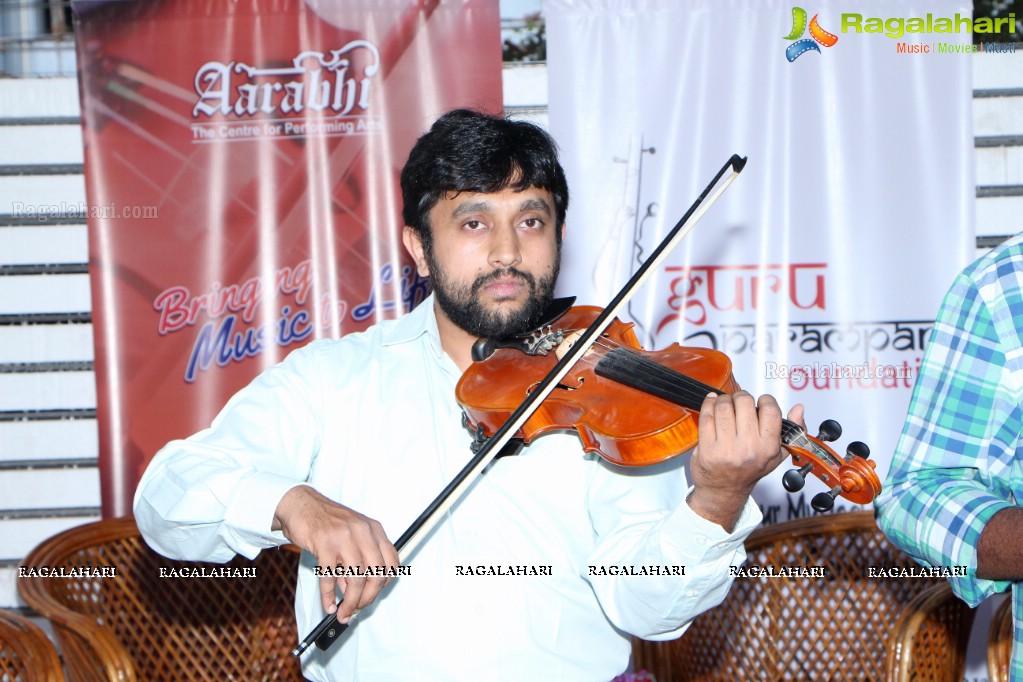 Guru Parampara Foundation Press Meet of Violin Concert, Hyderabad